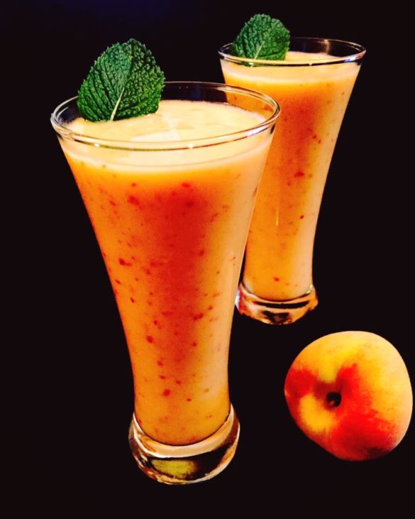 Smoothie Banane Et P Che G Teau Et Cuisine Rachida