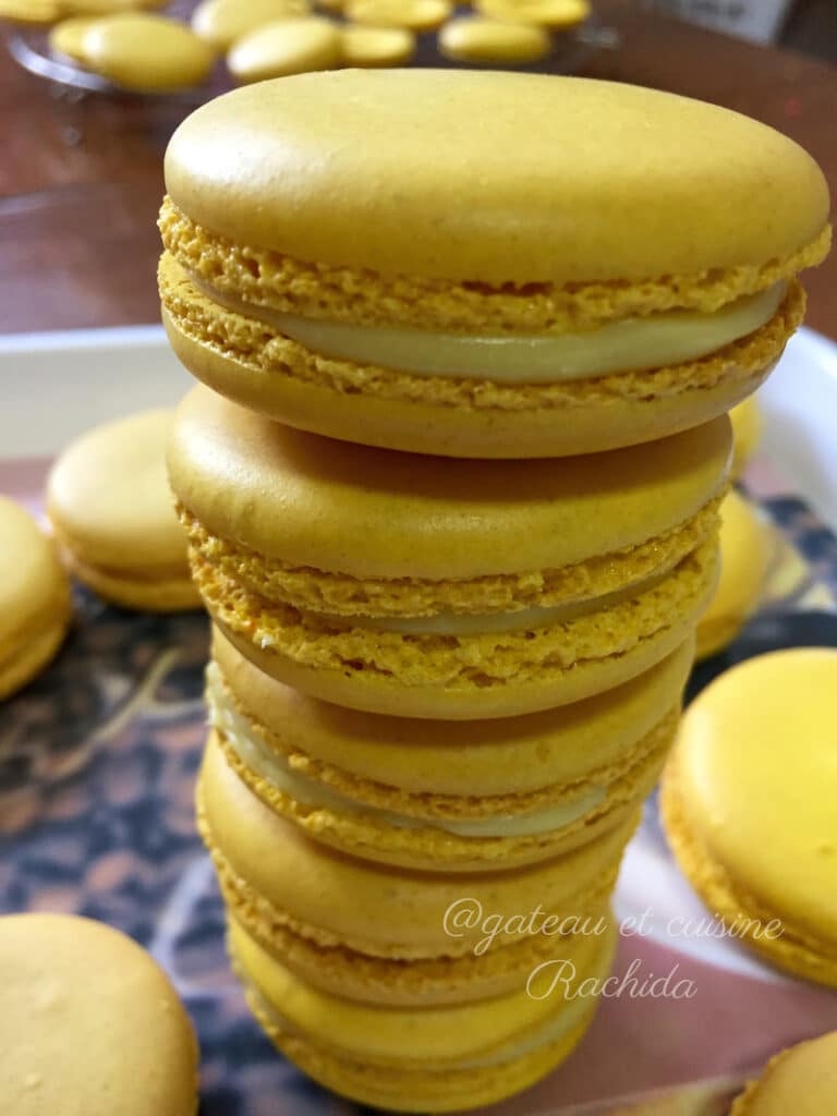 Macaron au citron 2 recettes de ganache Gâteau et cuisine Rachida