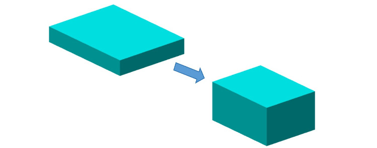 Deux moules rectangulaires ou carrés