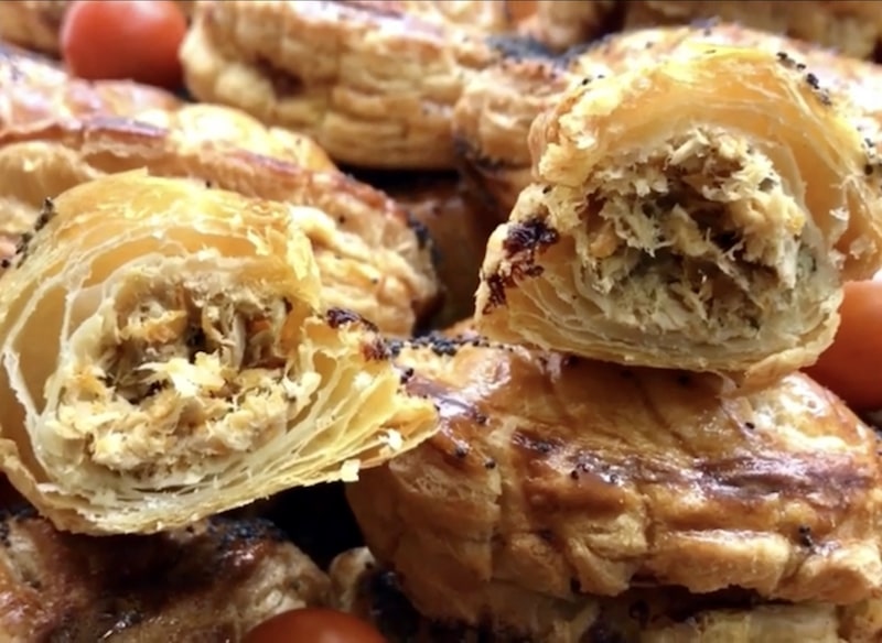 chaussons feuilletés au thon pour apéro dinatoire