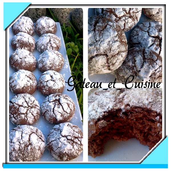 crinkles craquelés chocolat