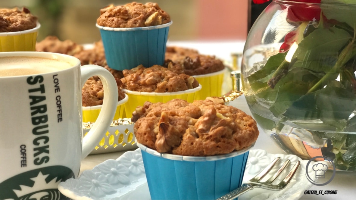 muffin à la banane et noix très facile