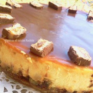 Cheesecake Au Caramel Au Beurre Sale Et Snickers Gateau Et Cuisine Rachida