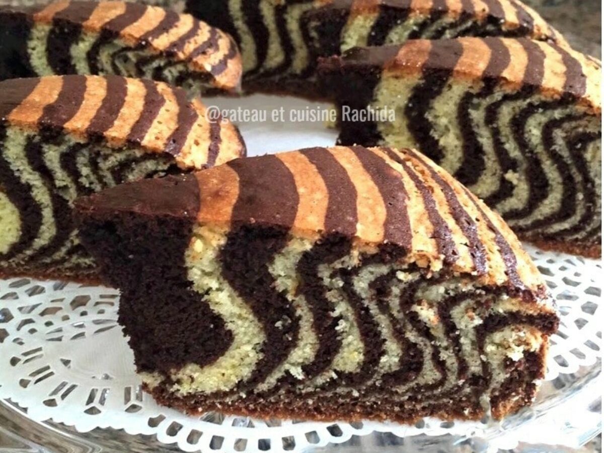 Cake Zebre Ou Zebra Cake Gateau Et Cuisine Rachida