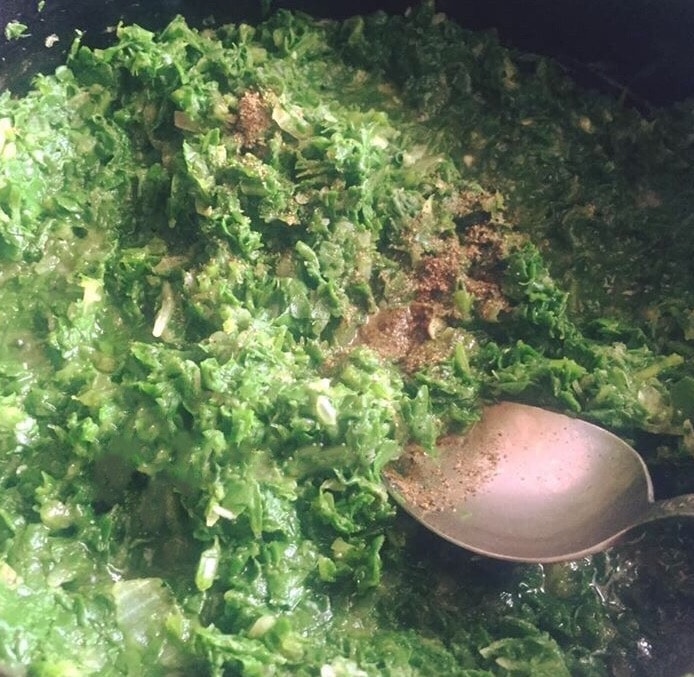 spinach for cannelloni pasta