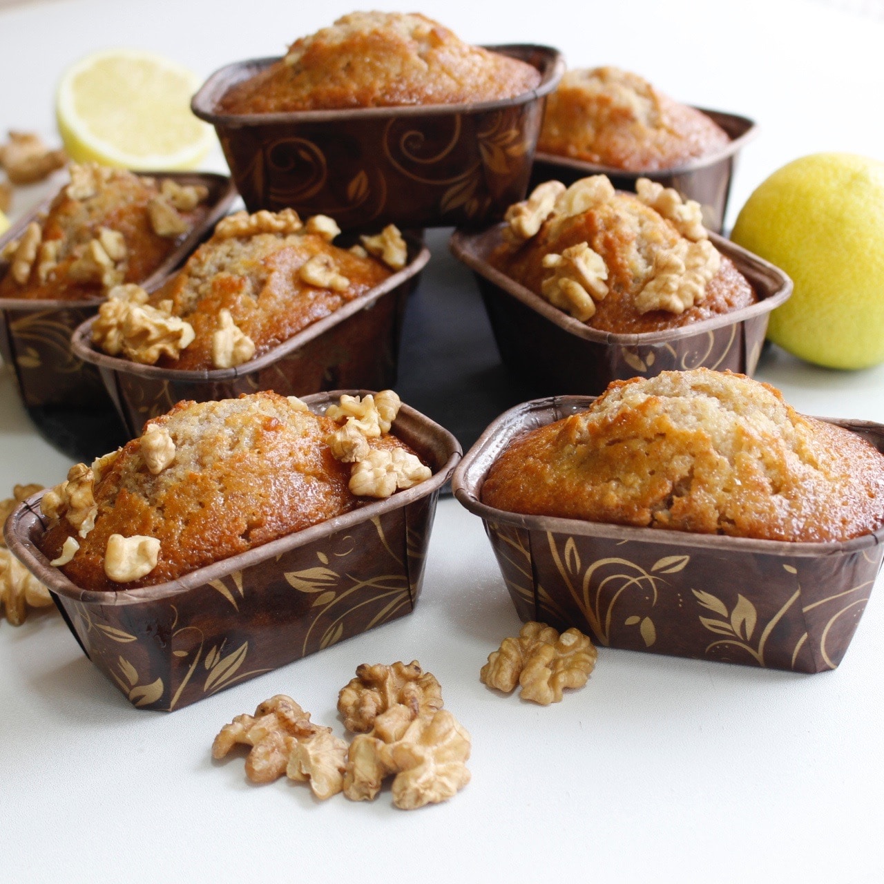 cake au citron et noix avec sirop- recette pour le goûter