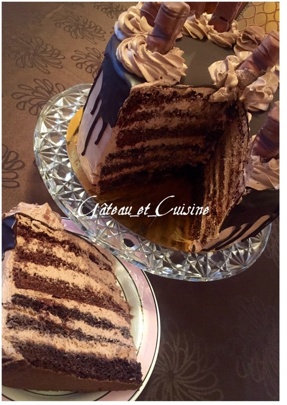 layers cake kinder bueno au chocolat