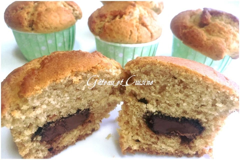 recette muffins fourrés au nutella