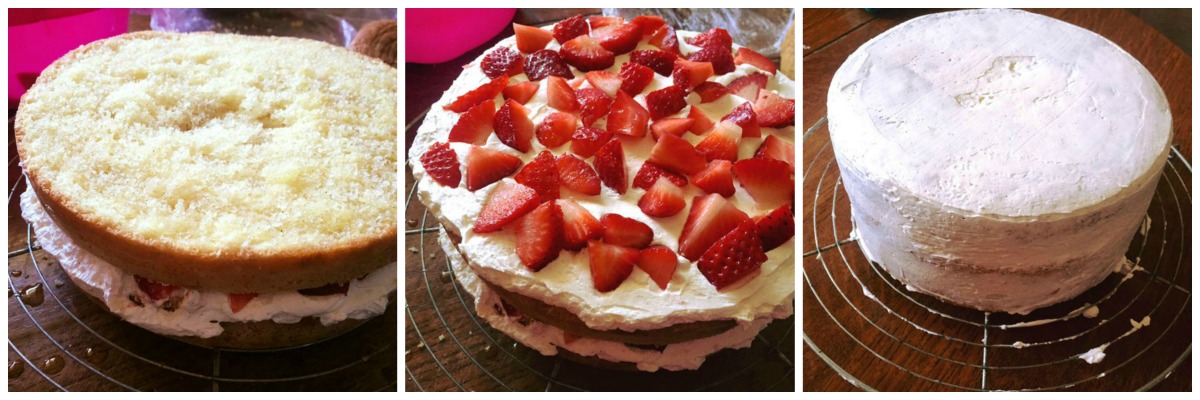 Montage layer cake aux fraises facile