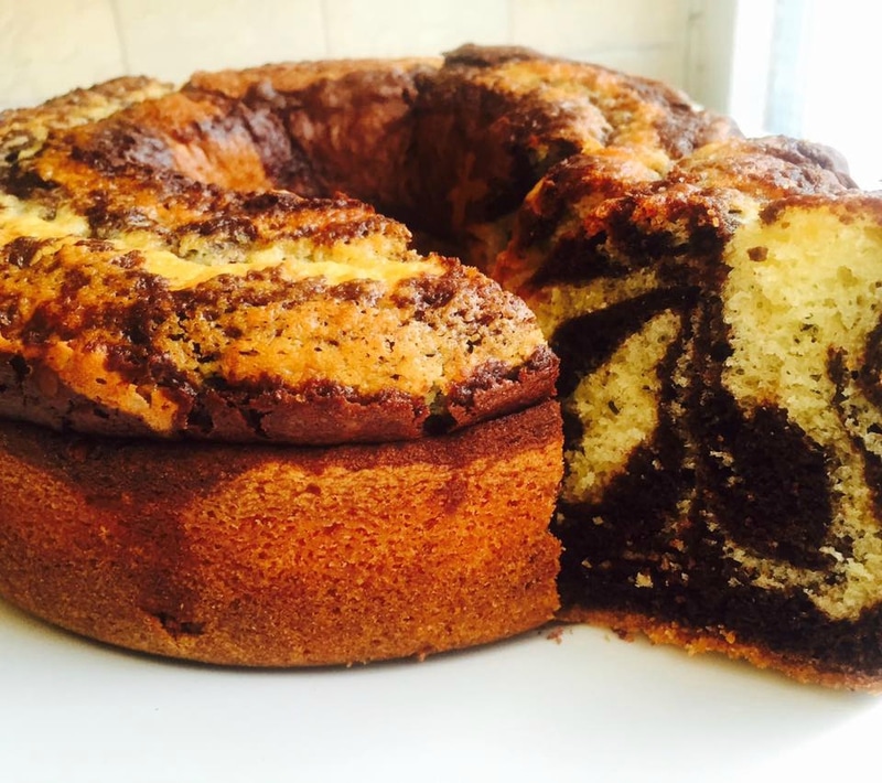 recette du cake marbré chocolat pour 24 personnes