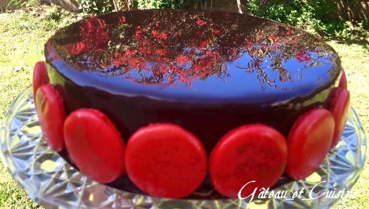 glaçage miroir au cacao