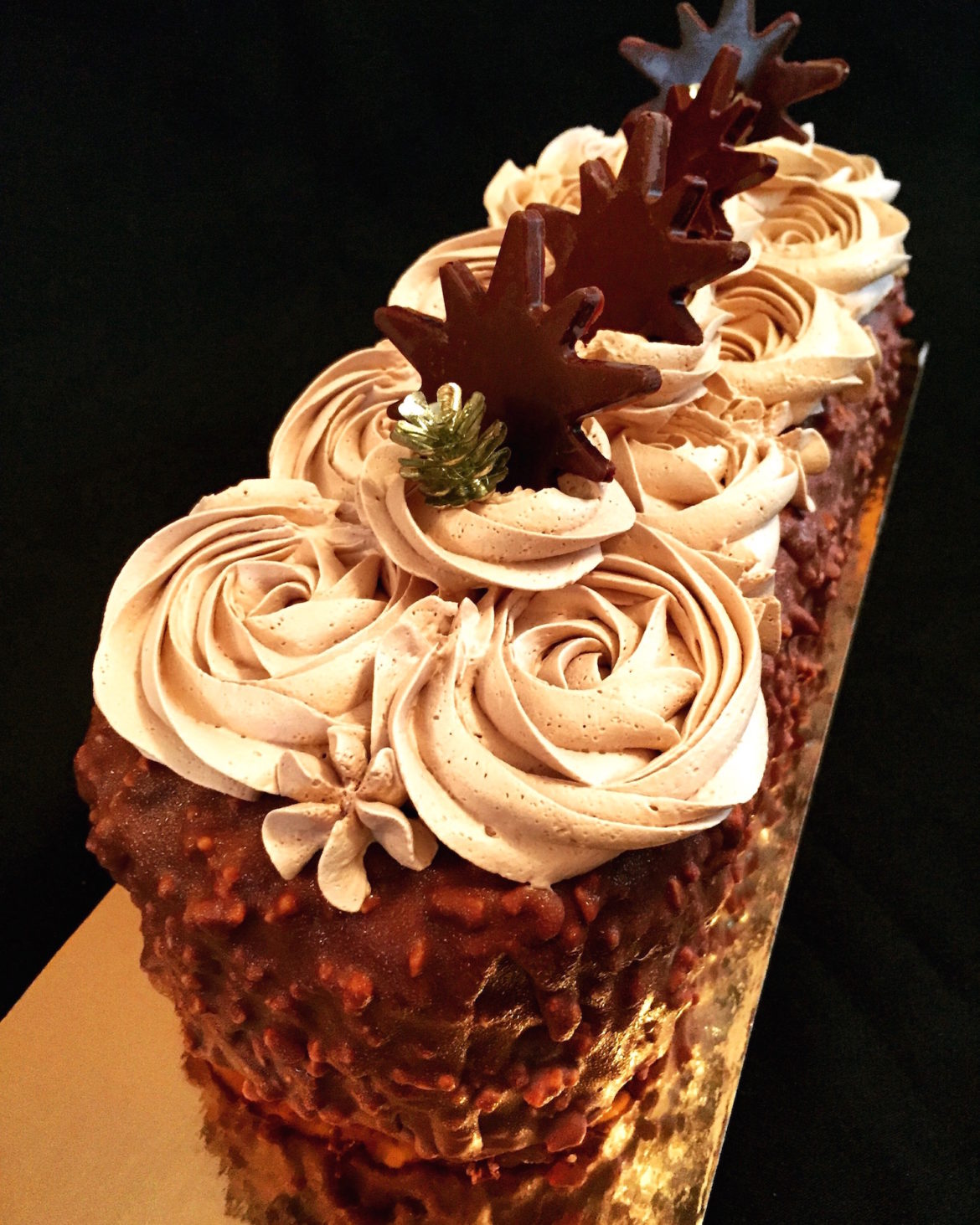 buche caramel et poire