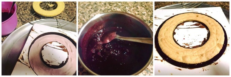 montage entremets au citron et à la fraise