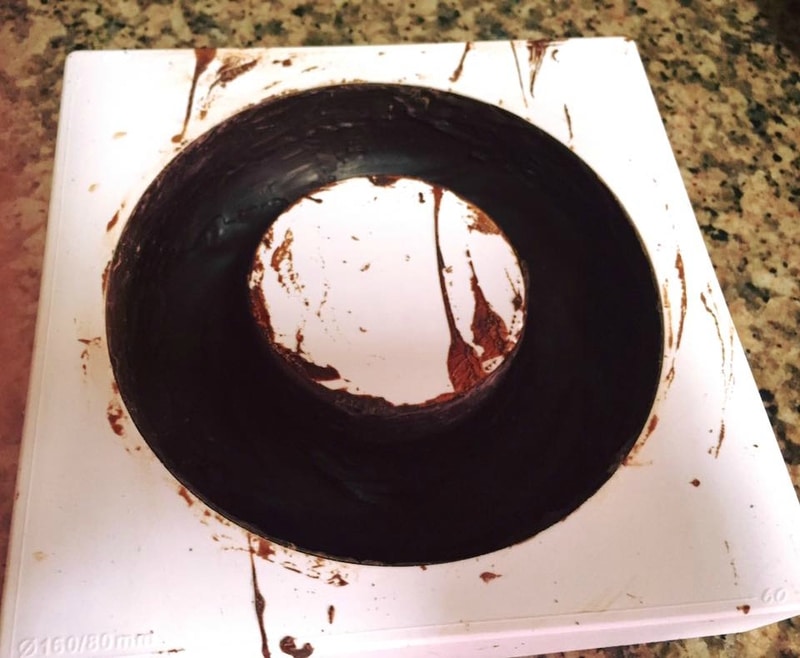 entremets au citron at aux fraises- étape montage