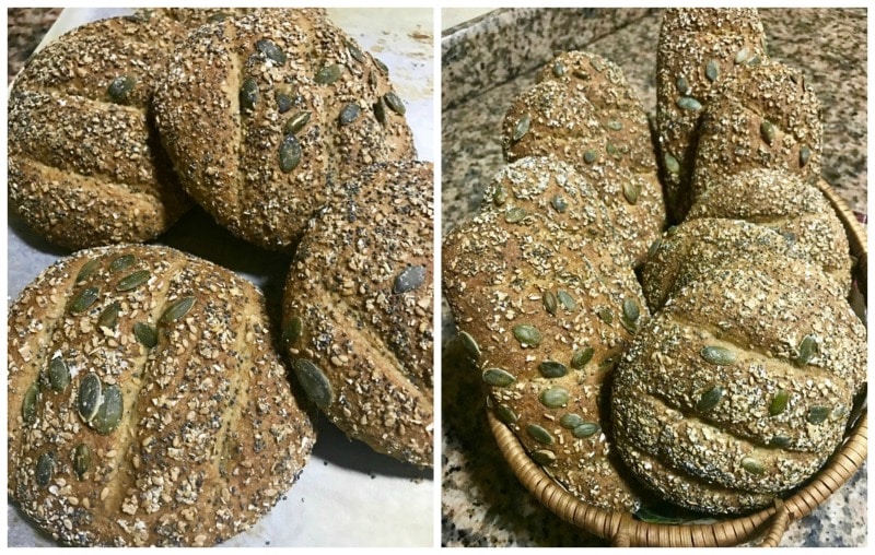 recette pain maison complet avec du son de blé et des graine de courge