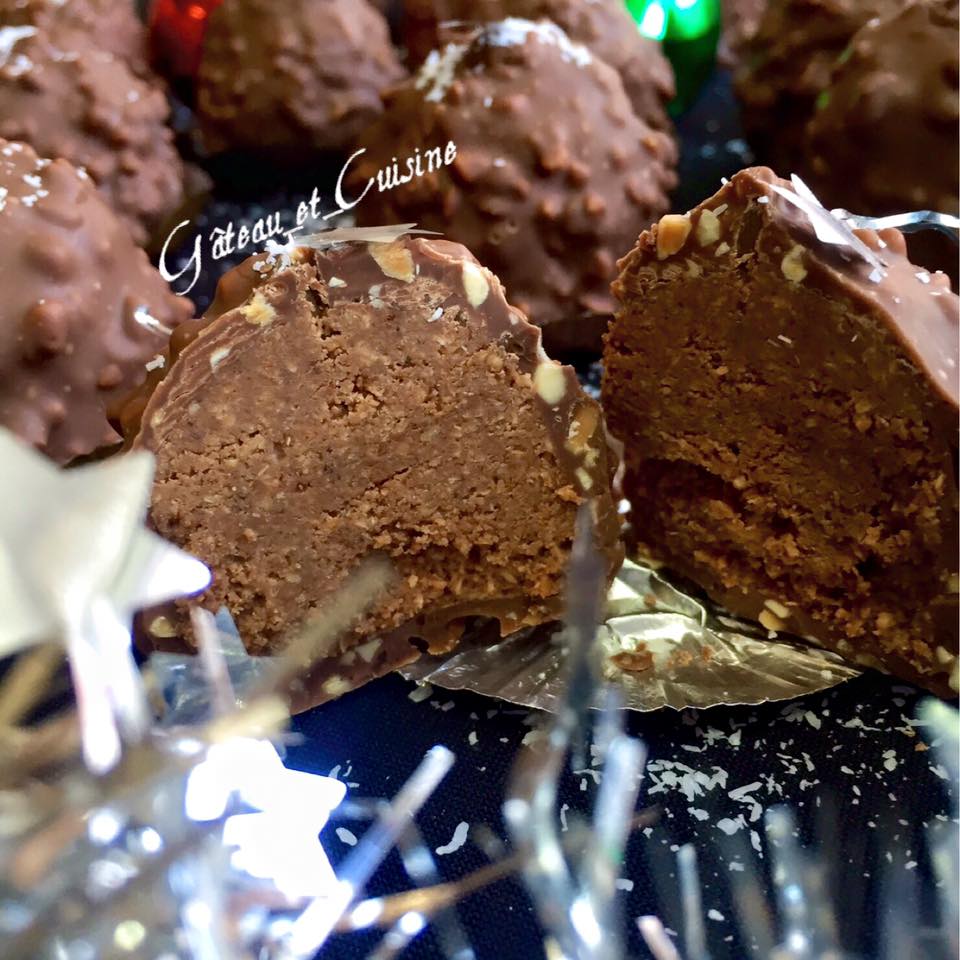 Bonbons chocolat fourrés au pralin - Recette par Une Petite Faim