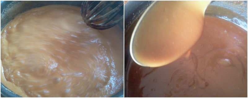 let it boil to thicken the salted butter caramel