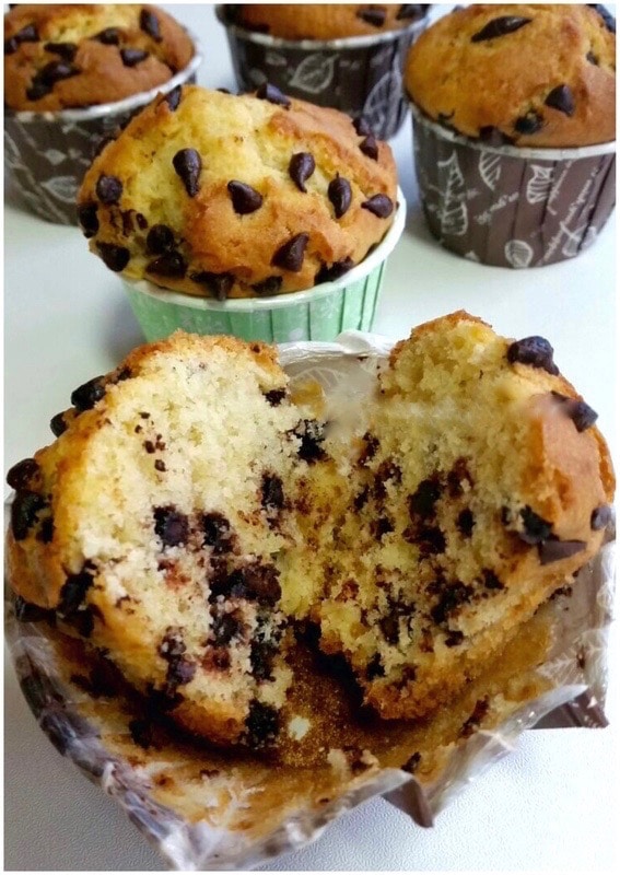 Recette muffins aux pépites de chocolat