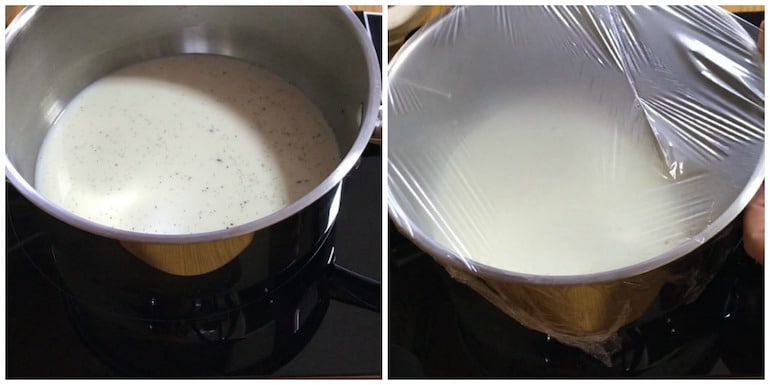 faire infuser du lait pour crème pâtissière