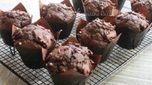 all-chocolate banana muffin