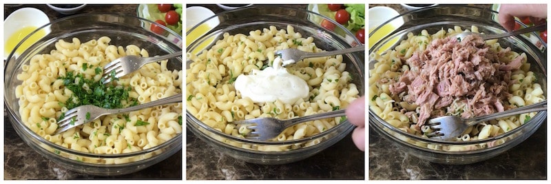 easy pasta and tuna salad