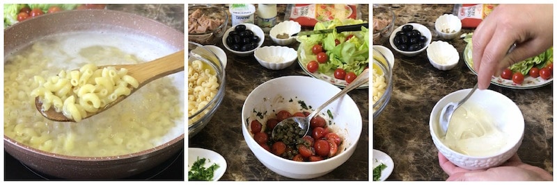 make a quick and easy pasta salad