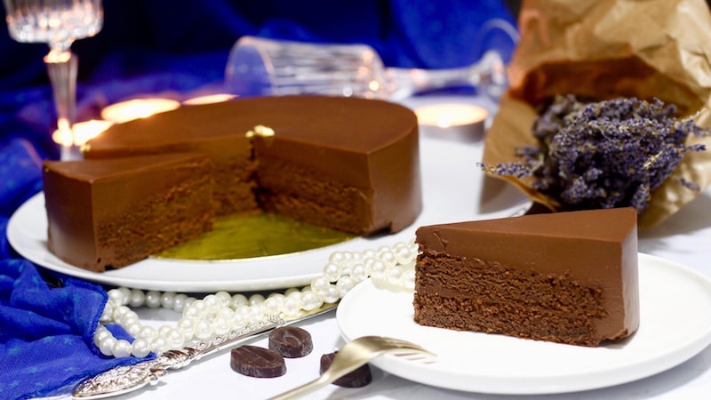 entremets au chocolat palet or de valrhona