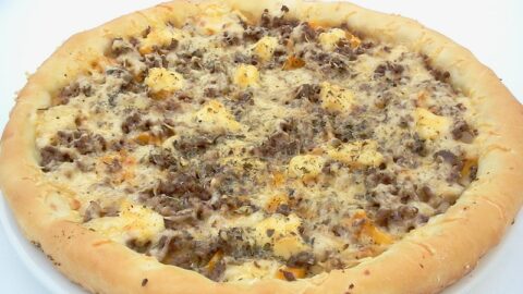 recette pizza maison à la viande hachée