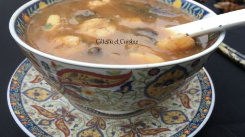 Soupe chinoise de poisson pour ramadan