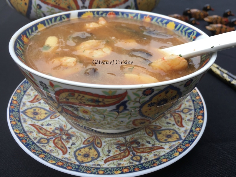 Soupe chinoise de poisson pour ramadan