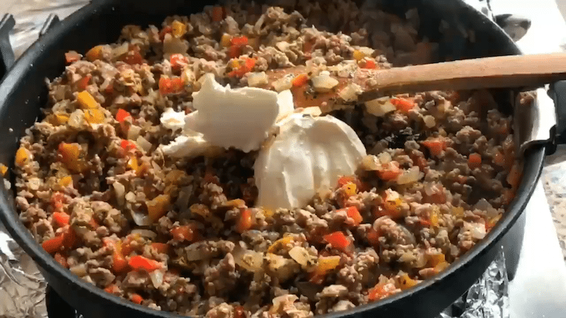 feuilleté au boeuf farce viande hachée 