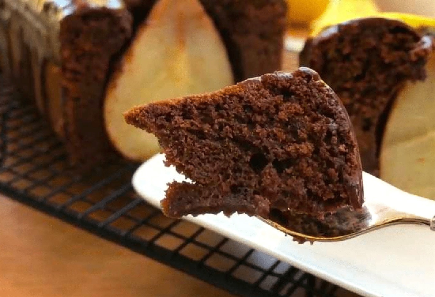gâteau aux poires et chocolat facile