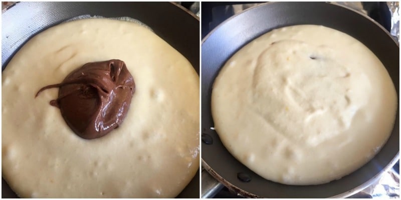 recette pancake fourré au nutella
