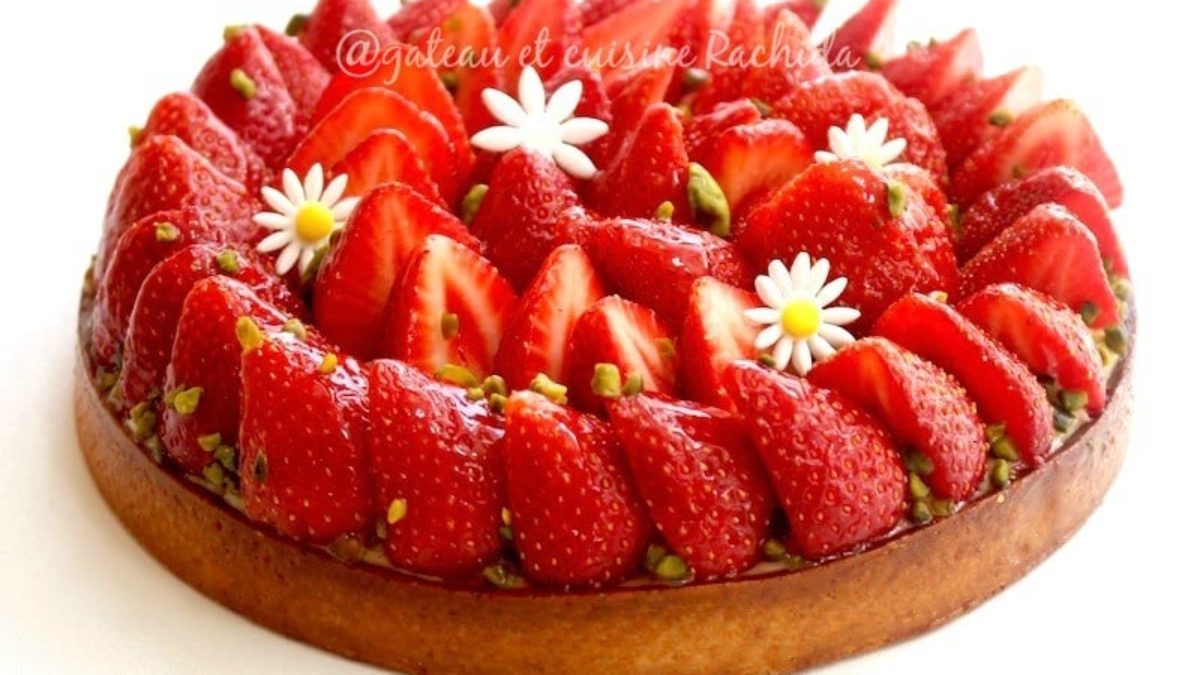 Recette Tarte Aux Fraises Avec Creme Patissiere Gateau Et Cuisine Rachida