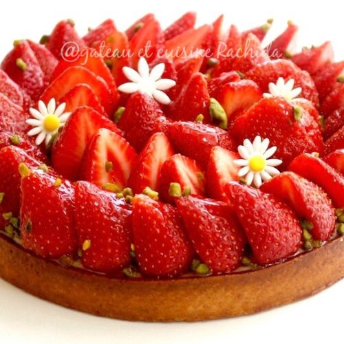 strawberry tart with pastry cream