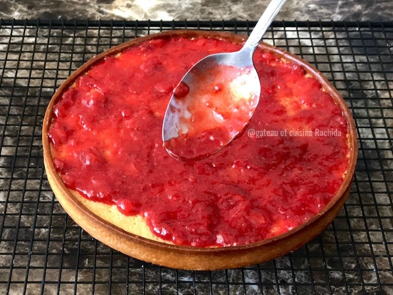 compotée de fraise tarte aux fraises