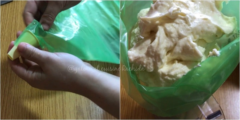 Ladyfingers pastry bag 