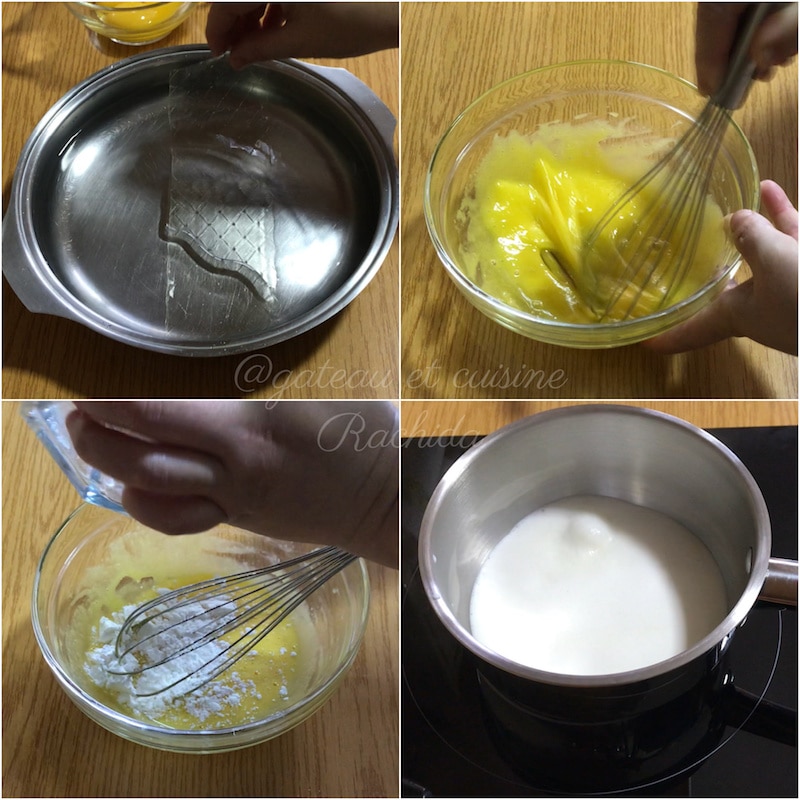 crème pâtissière praliné pour crème diplomate praliné