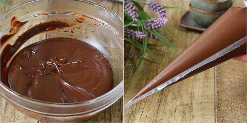 chocolate ganache for marble cake
