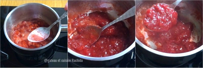 recette confit de fraise