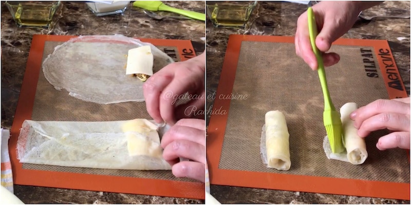 recette brick au poulet - comment façonner des cigares