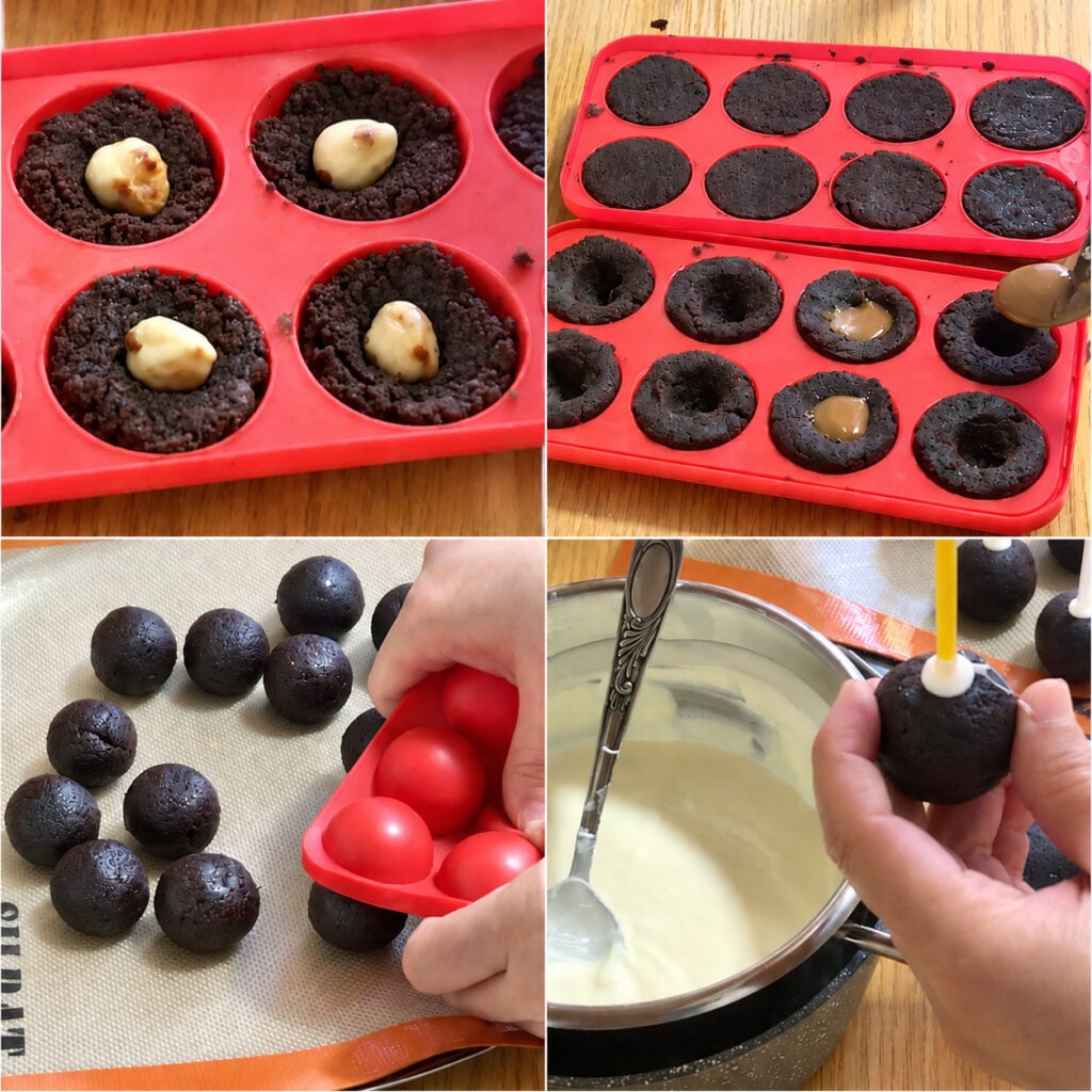 Shaping and Coating Chocolate Cake Pops