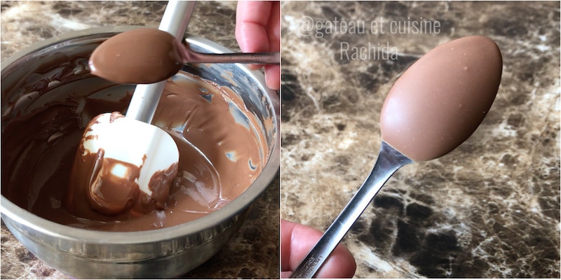 astuce pour savoir si le chocolat est bien tempéré