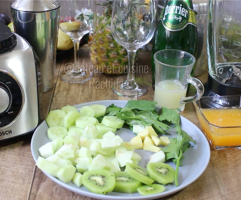 recette boisson détox épinards,kiwi et concombre