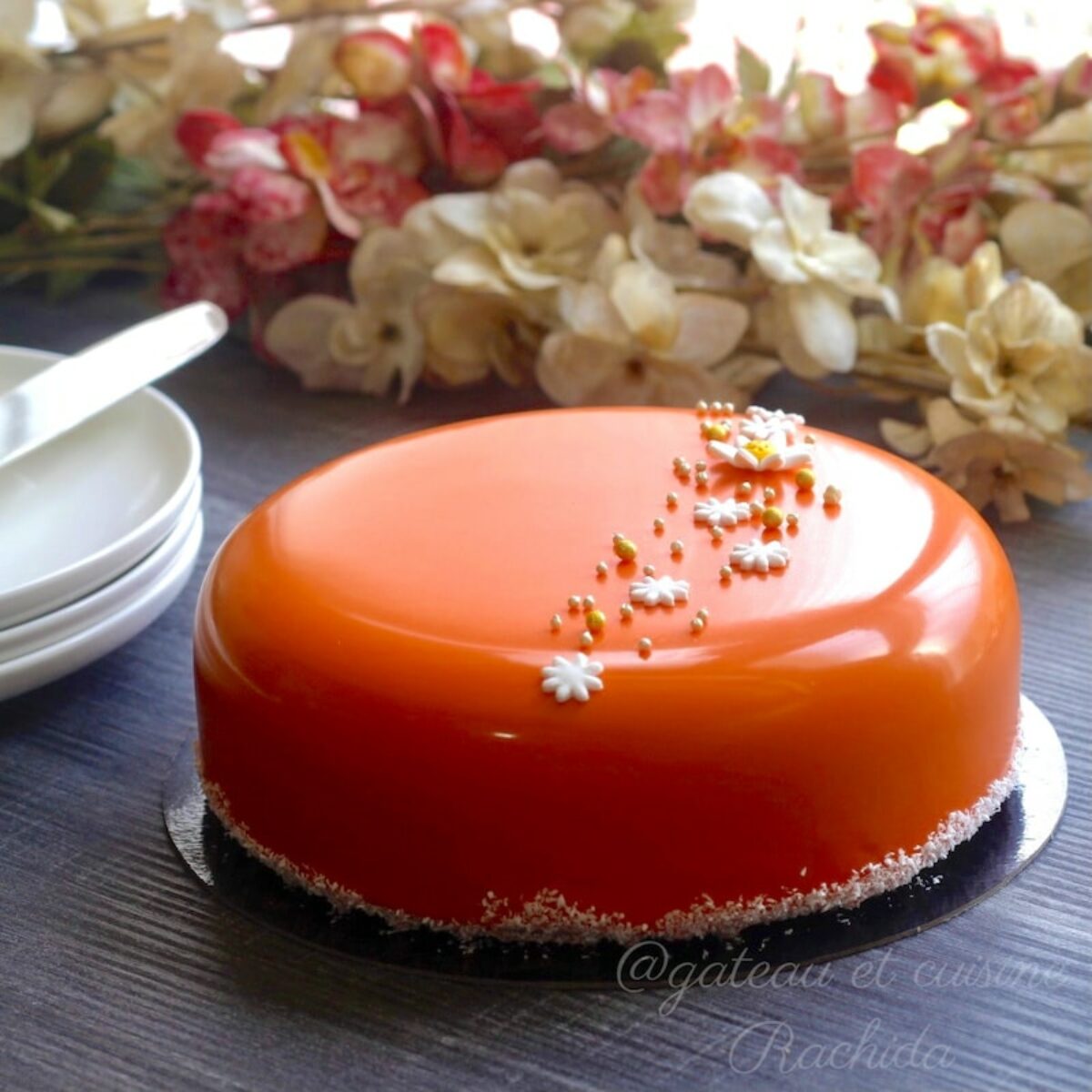 Entremets Fruits De La Passion Et Chocolat Au Lait Gateau Et Cuisine Rachida