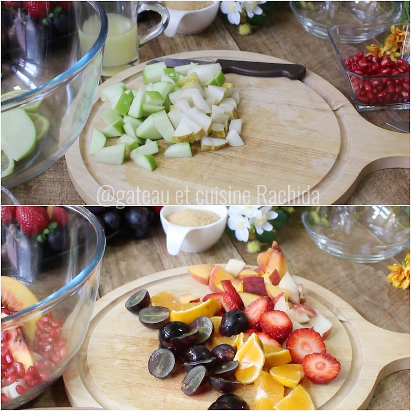 alcohol-free sangria mocktail
