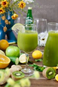 cocktail détox vert légumes et fruits