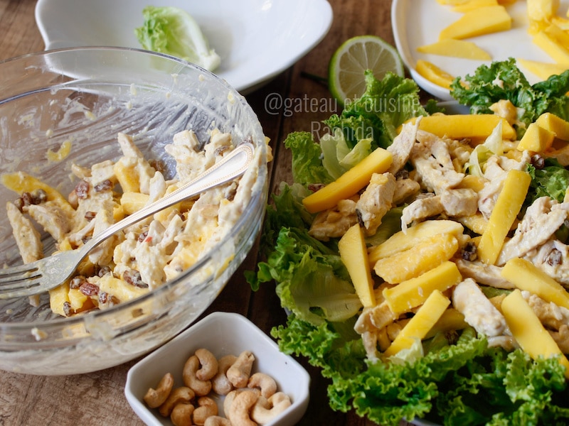 recette de salade complète au poulet