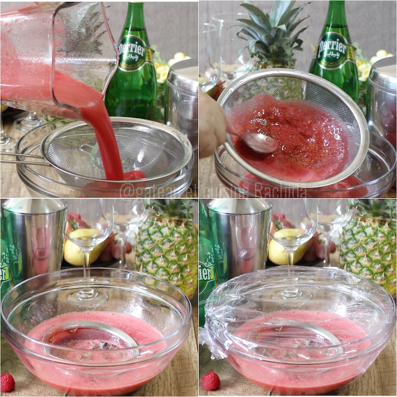 Cocktail pétillant sans alcool pour les fêtes