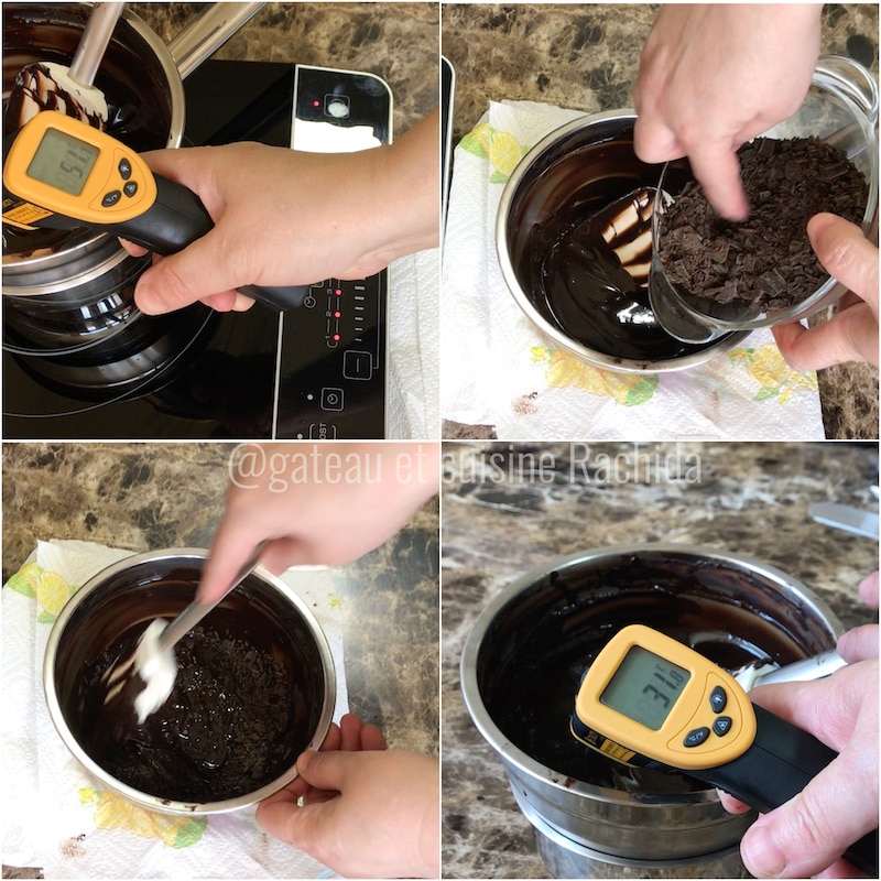 Chocolate tempering by seeding